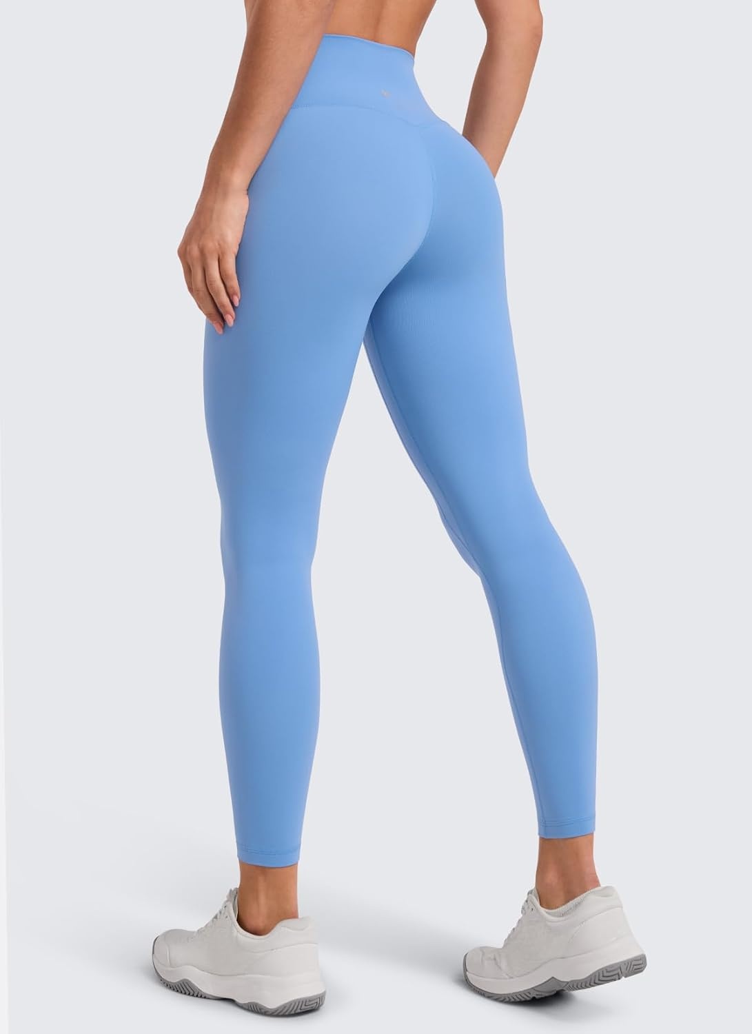 image:imageCRZ YOGA SculptAir No Front Seam Yoga Leggings 25 High Waisted Womens Pants Workout Pilates Athletic V Back Buttery SoftParty Blue