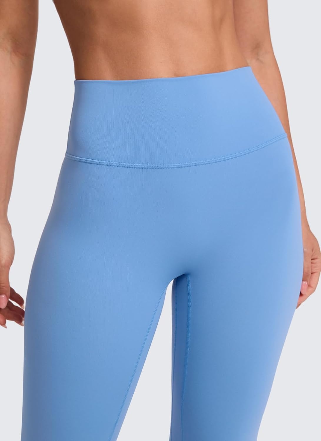 image:imageCRZ YOGA SculptAir No Front Seam Yoga Leggings 25 High Waisted Womens Pants Workout Pilates Athletic V Back Buttery SoftParty Blue