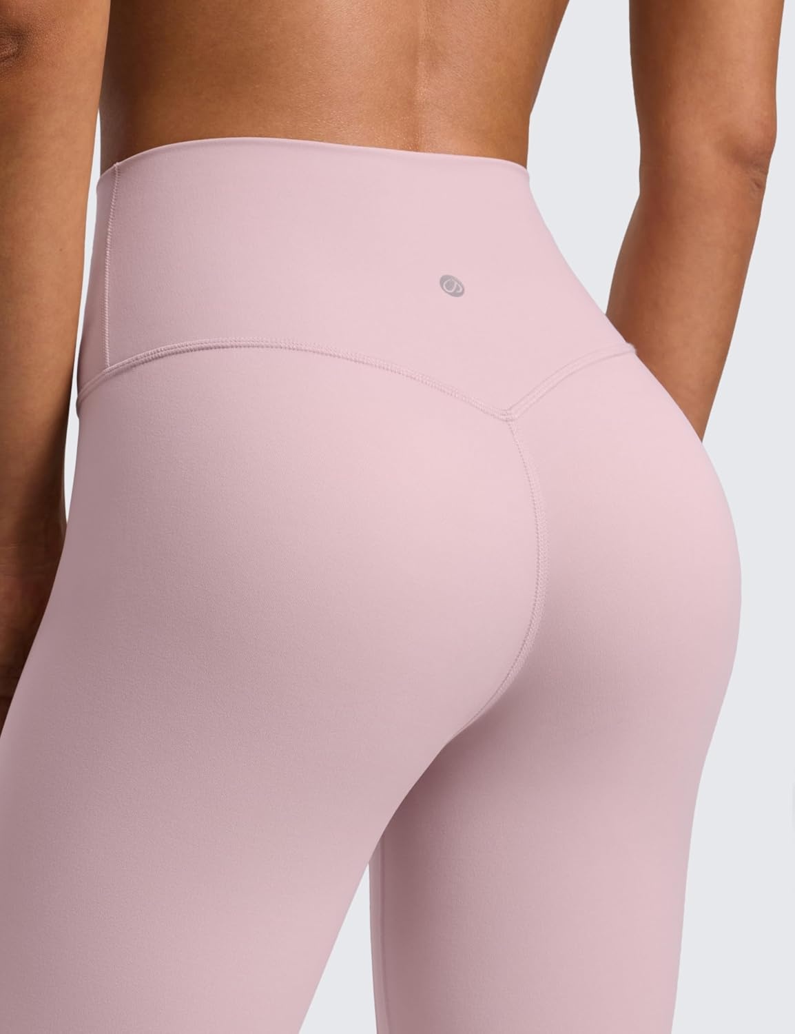 image:imageCRZ YOGA SculptAir No Front Seam Yoga Leggings 25 High Waisted Womens Pants Workout Pilates Athletic V Back Buttery SoftPink Haze