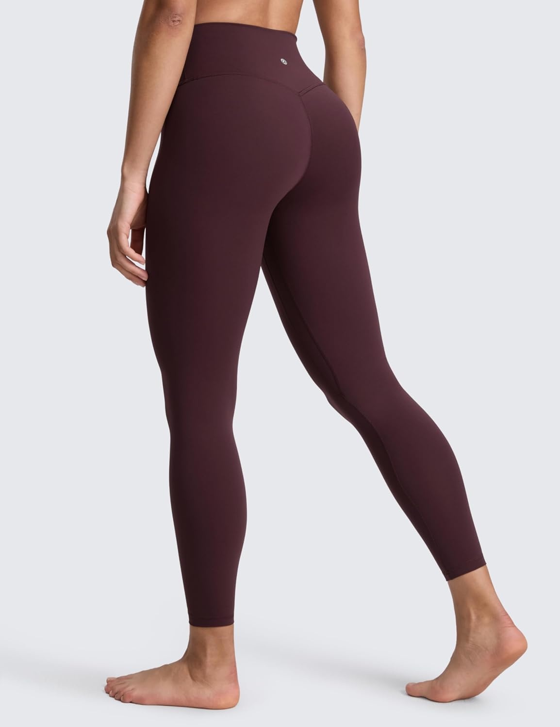 image:imageCRZ YOGA SculptAir No Front Seam Yoga Leggings 25 High Waisted Womens Pants Workout Pilates Athletic V Back Buttery SoftRipe Plum