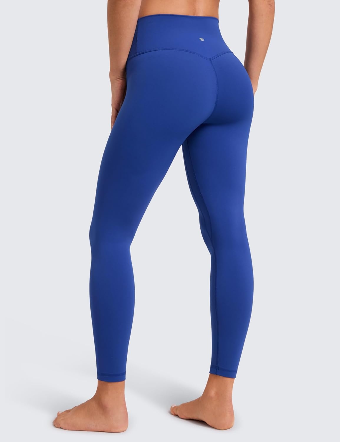 image:imageCRZ YOGA SculptAir No Front Seam Yoga Leggings 25 High Waisted Womens Pants Workout Pilates Athletic V Back Buttery SoftWaves Blue
