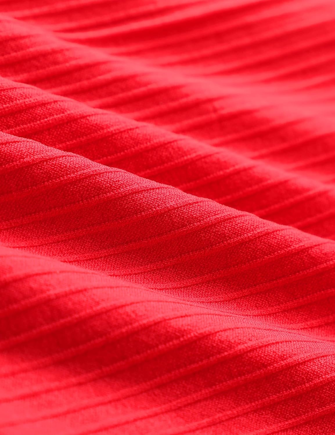 image:imageCRZ YOGA Seamless Ribbed Scoop Neck Tank Top for Women Workout Racerback Padded Athletic Camisole with Built in BraDeep Red