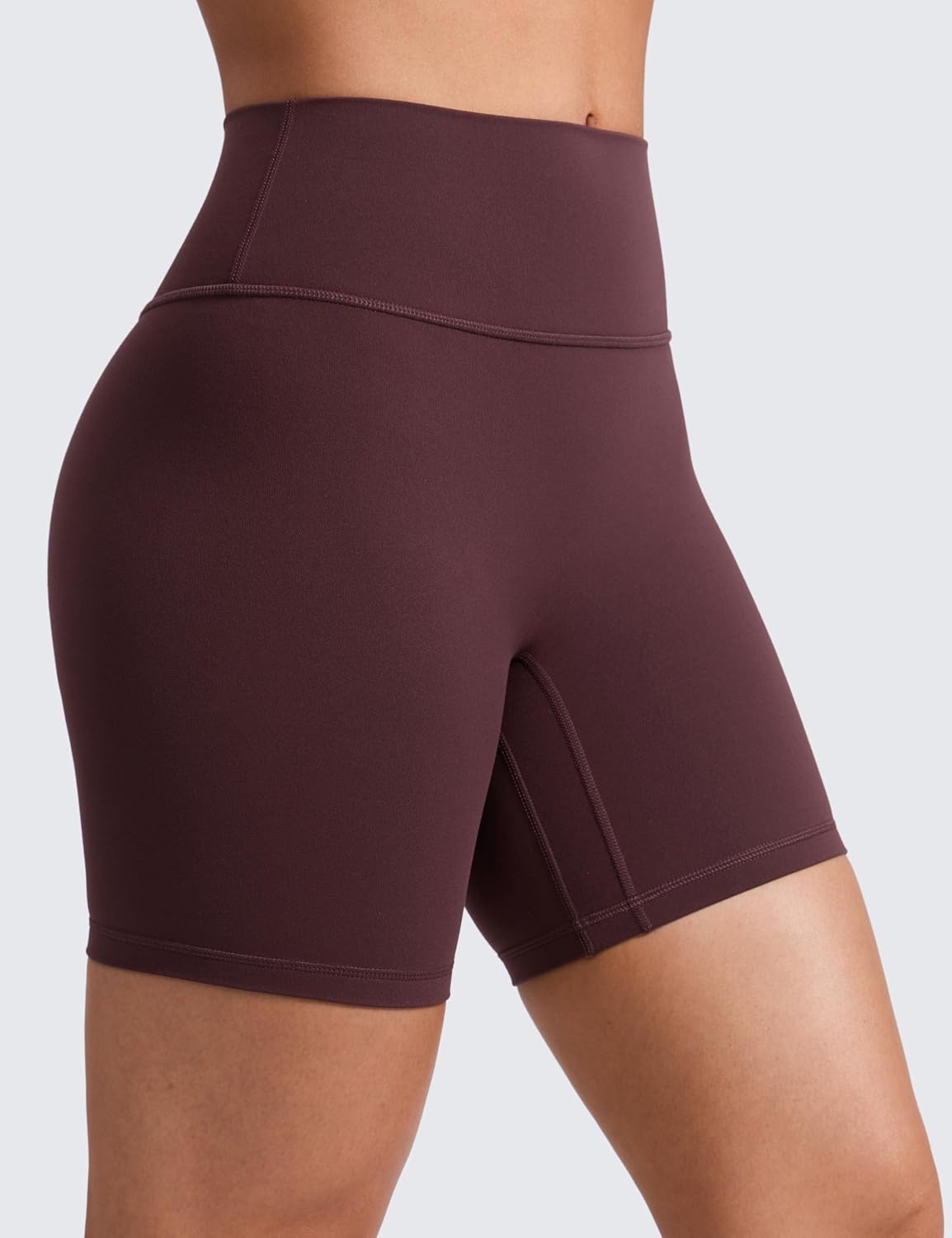 image:imageCRZ YOGA Secretsculpt Butterlift Biker Shorts 6 No Front Seam High Waist Womens Workout Gym Booty Scrunch ButtRipe Plum