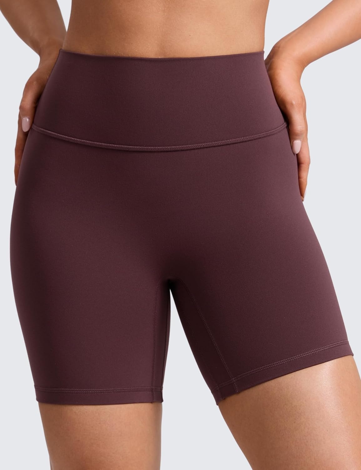 image:imageCRZ YOGA Secretsculpt Butterlift Biker Shorts 6 No Front Seam High Waist Womens Workout Gym Booty Scrunch ButtRipe Plum