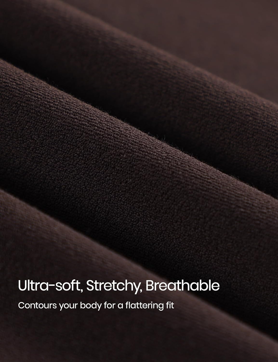 image:imageCRZ YOGA Softembrace Crewneck Long Sleeve Shirts for Women Workout Casual Going Out Tops Soft Fitted Tight Fall TShirtsHot Fudge Brown