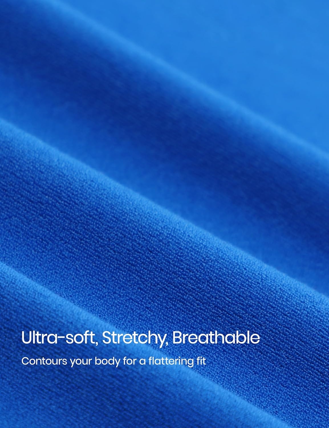 image:imageCRZ YOGA Softembrace Crewneck Long Sleeve Shirts for Women Workout Casual Going Out Tops Soft Fitted Tight Fall TShirtsSparkle Blue
