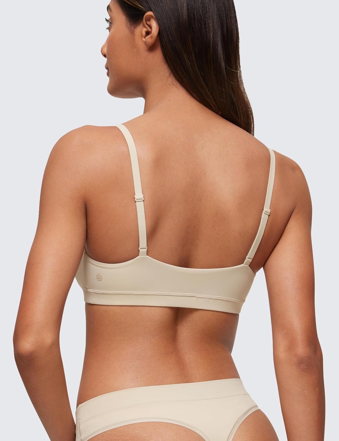 image:imageCRZ YOGA Softhold High Rise Thongs for Women Sexy Tagless Comfortable Panties Smooth Breathable Ladies Underwear 3 PackMojave Tan 23pack