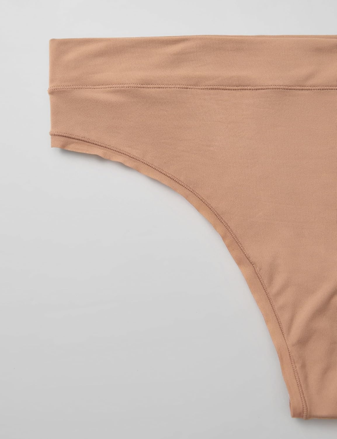 image:imageCRZ YOGA Softhold High Rise Thongs for Women Sexy Tagless Comfortable Panties Smooth Breathable Ladies Underwear 3 PackWarm Beige 3pack
