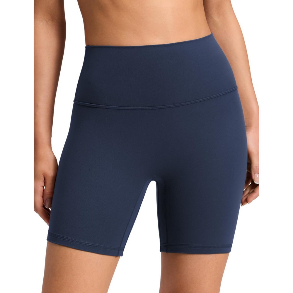 image:imageCRZ YOGA Butterluxe No Front Seam Biker Shorts 6 High Waisted Lounge Pilates Workout Athletic Womens Buttery SoftClub Blue