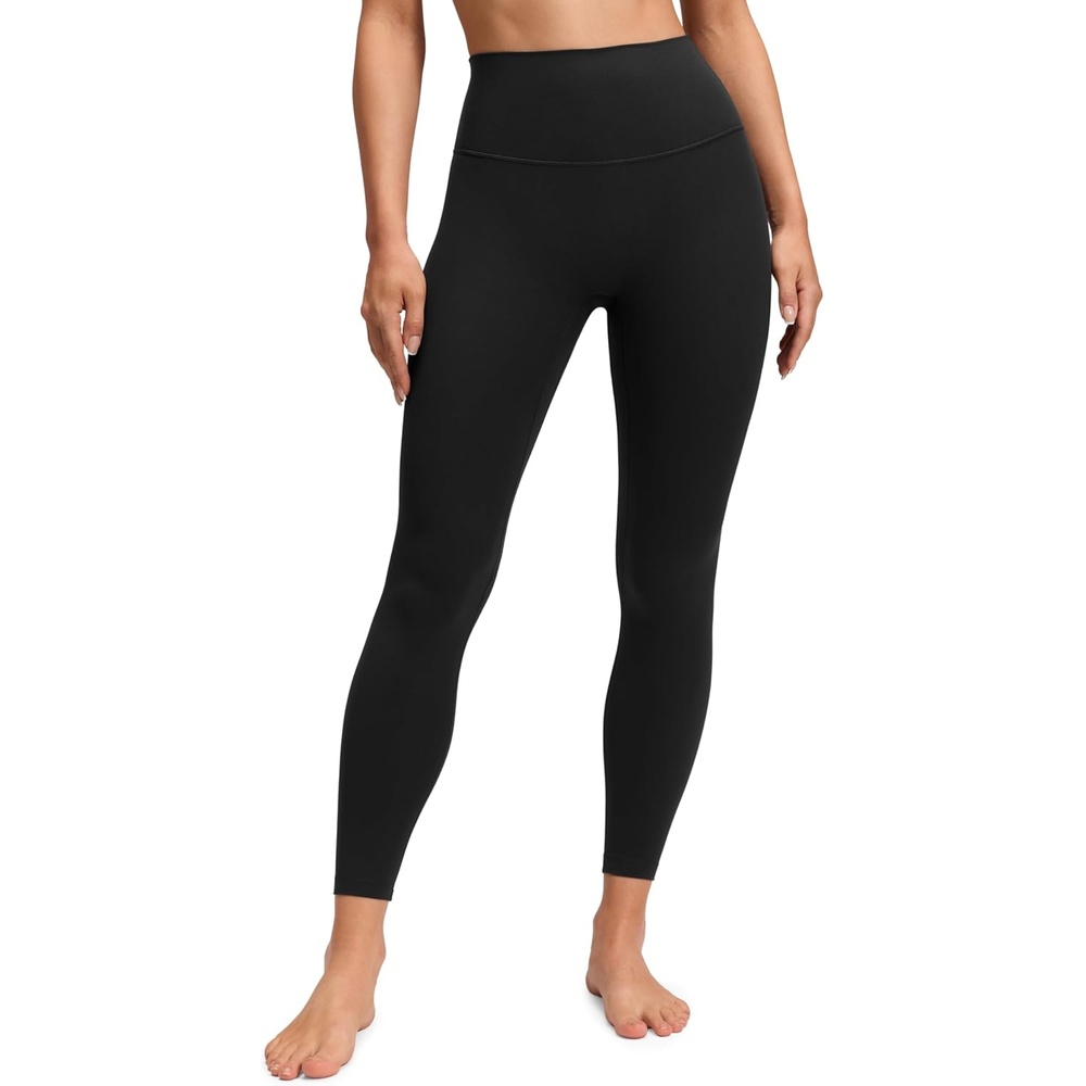 image:imageCRZ YOGA Butterluxe No Front Seam Yoga Leggings 25 High Waisted Womens Lounge Pants Pilates Workout Athletic Buttery SoftBlack