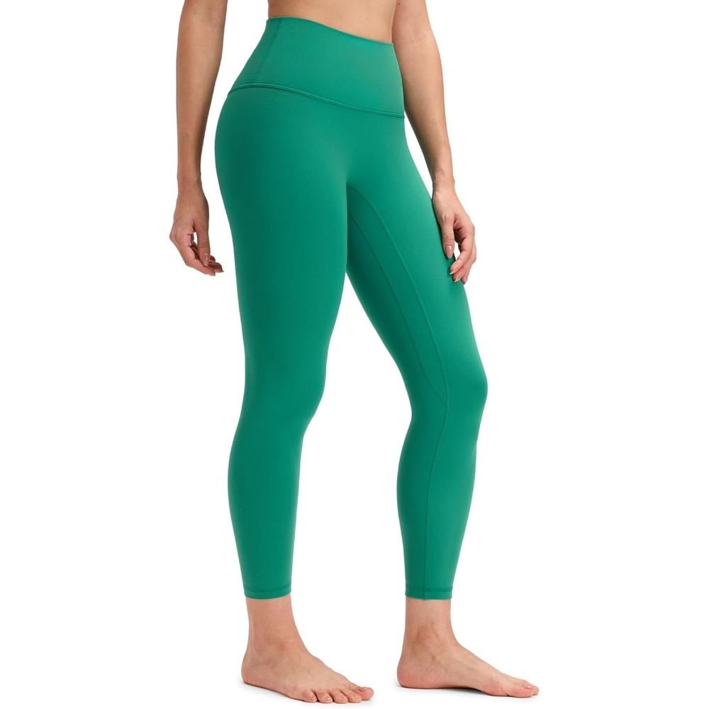 image:imageCRZ YOGA Butterluxe No Front Seam Yoga Leggings 25  High Waisted Womens Lounge Pants Pilates Workout Athletic Buttery SoftCascadia Green