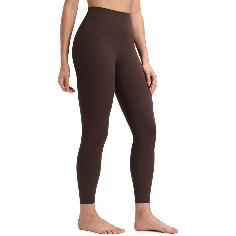 image:imageCRZ YOGA Butterluxe No Front Seam Yoga Leggings 25 High Waisted Womens Lounge Pants Pilates Workout Athletic Buttery SoftHot Fudge Brown