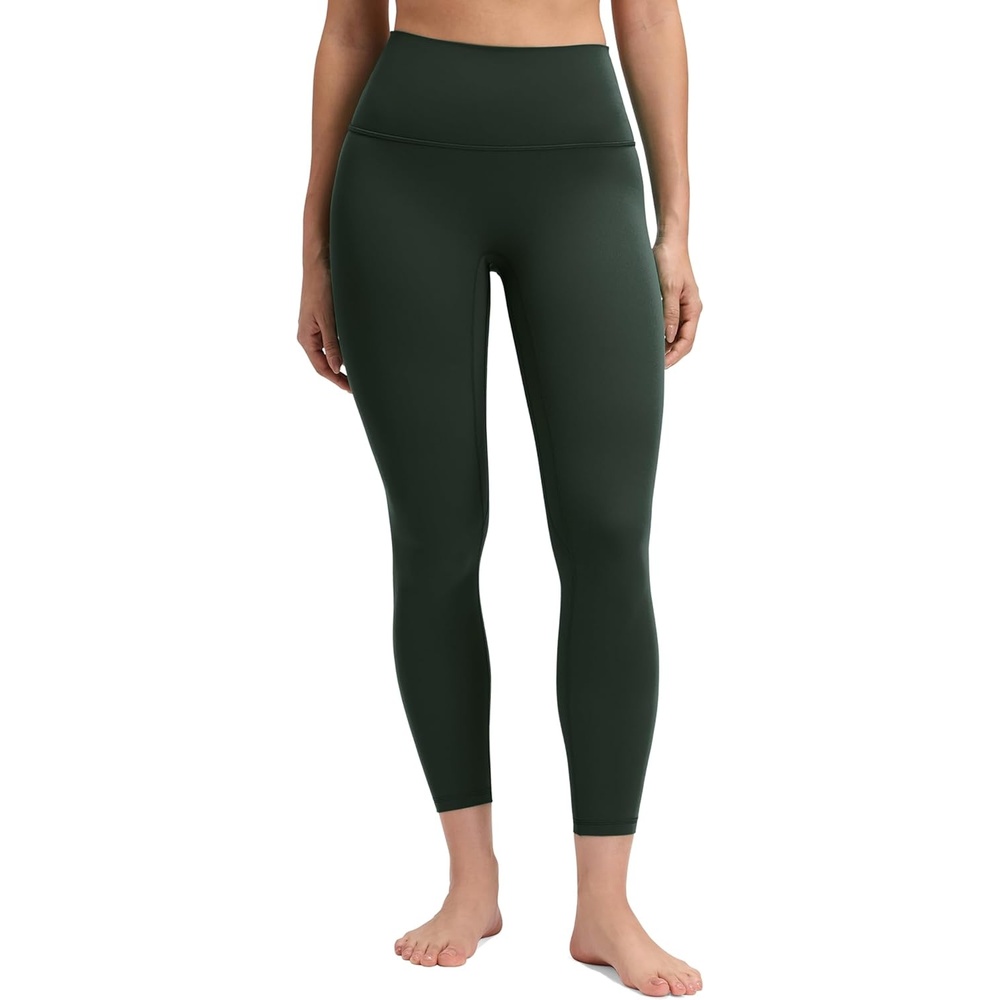 image:imageCRZ YOGA Butterluxe No Front Seam Yoga Leggings 25 High Waisted Womens Lounge Pants Pilates Workout Athletic Buttery SoftLegend Green