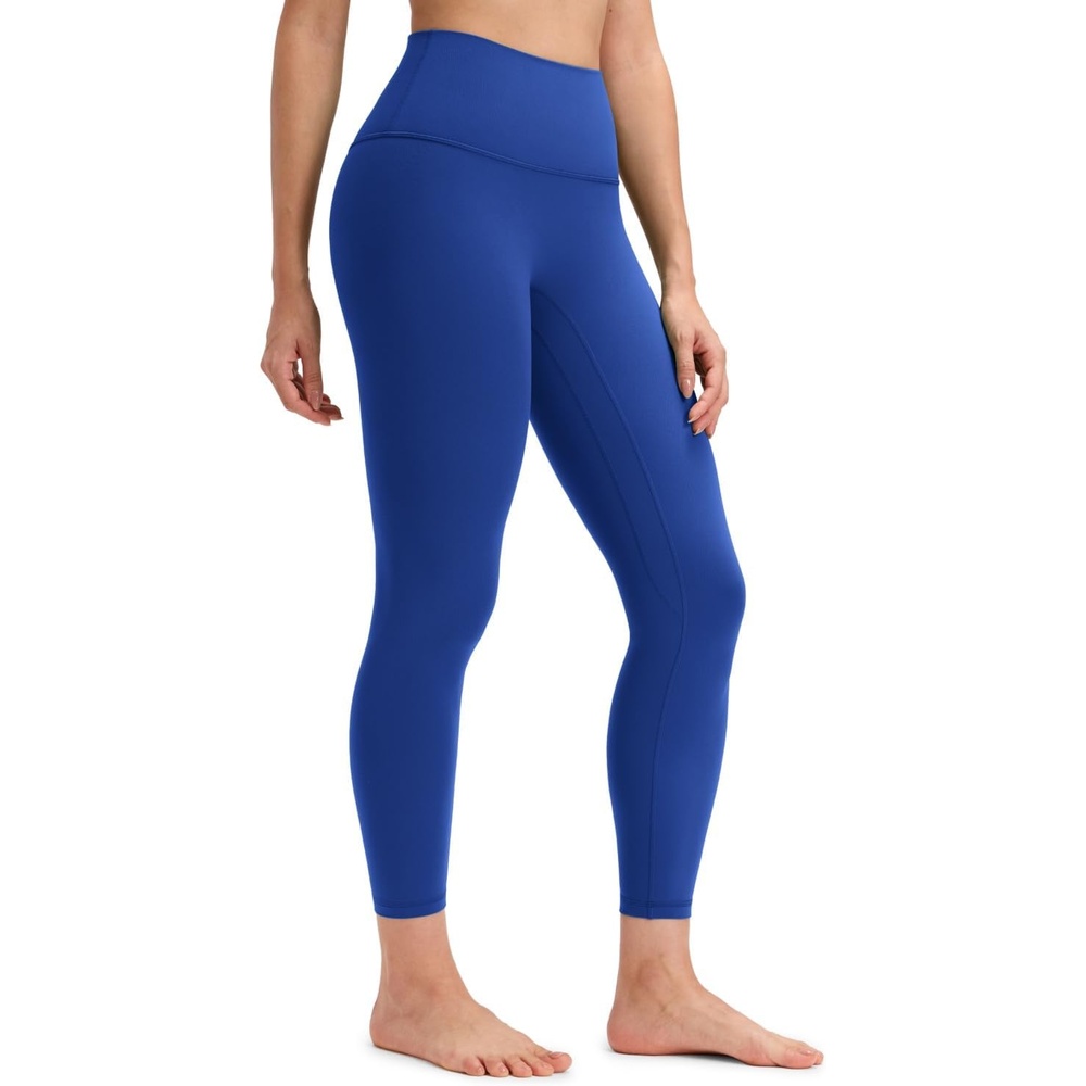 image:imageCRZ YOGA Butterluxe No Front Seam Yoga Leggings 25 High Waisted Womens Lounge Pants Pilates Workout Athletic Buttery SoftWaves Blue