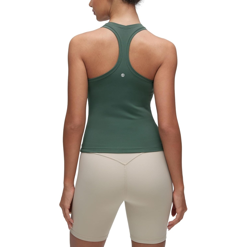 image:imageCRZ YOGA Butterluxe Racerback Tank Tops for Women Yoga Workout Casual Gym Athletic Camisole Tight Sleeveless ShirtsDark Forest Green