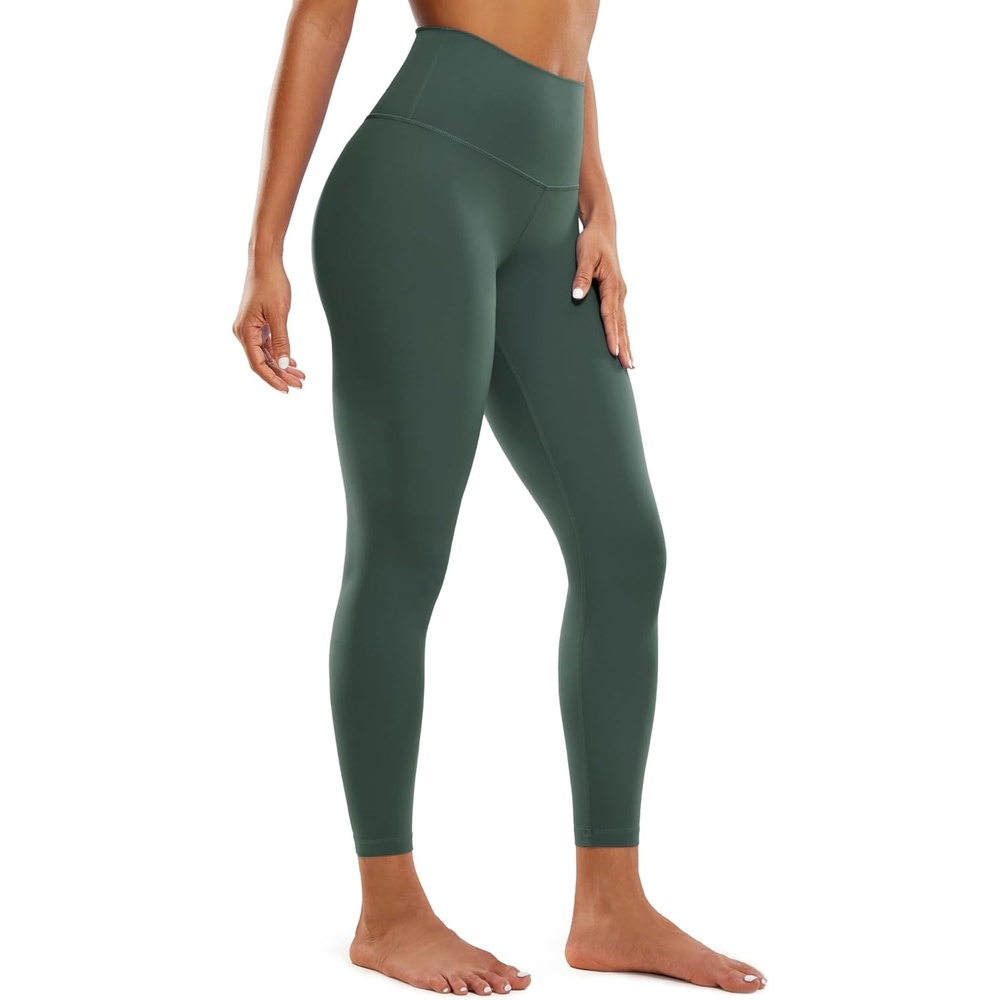 image:imageCRZ YOGA Butterluxe Yoga Leggings 25 High Waisted Buttery Soft Womens Workout Lounge PantsDark Forest Green
