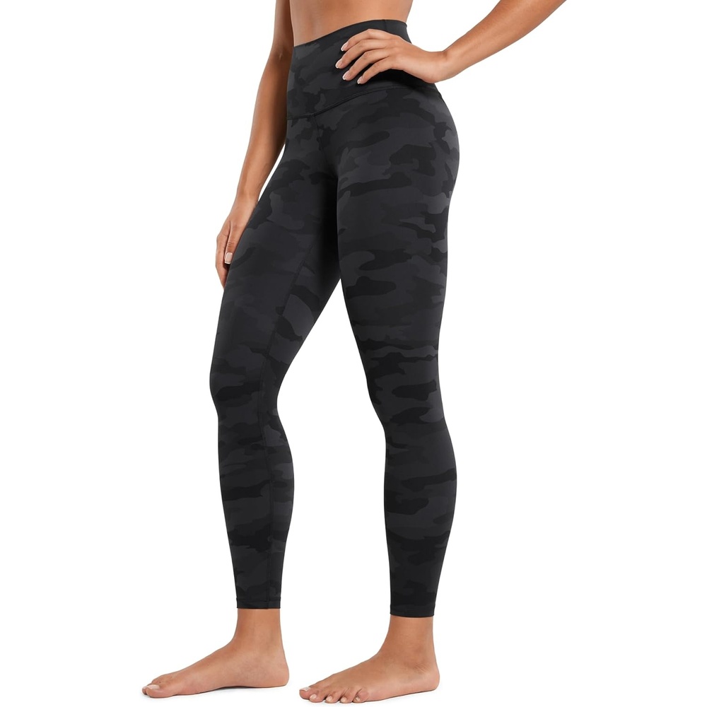 image:imageCRZ YOGA Butterluxe Yoga Leggings 25 High Waisted Buttery Soft Womens Workout Lounge PantsDark Grey Camouflage 2