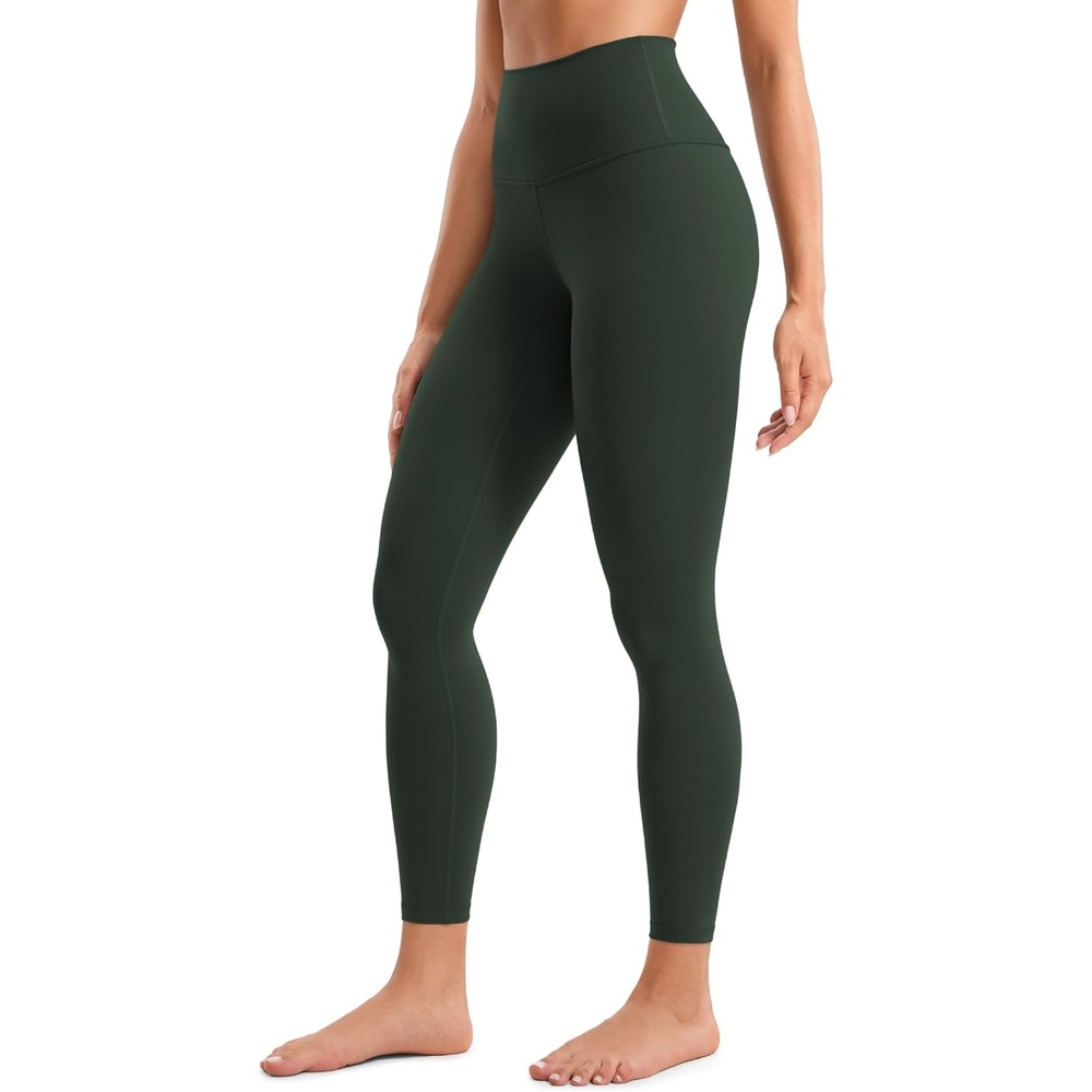 image:imageCRZ YOGA Butterluxe Yoga Leggings 25 High Waisted Buttery Soft Womens Workout Lounge PantsLegend Green