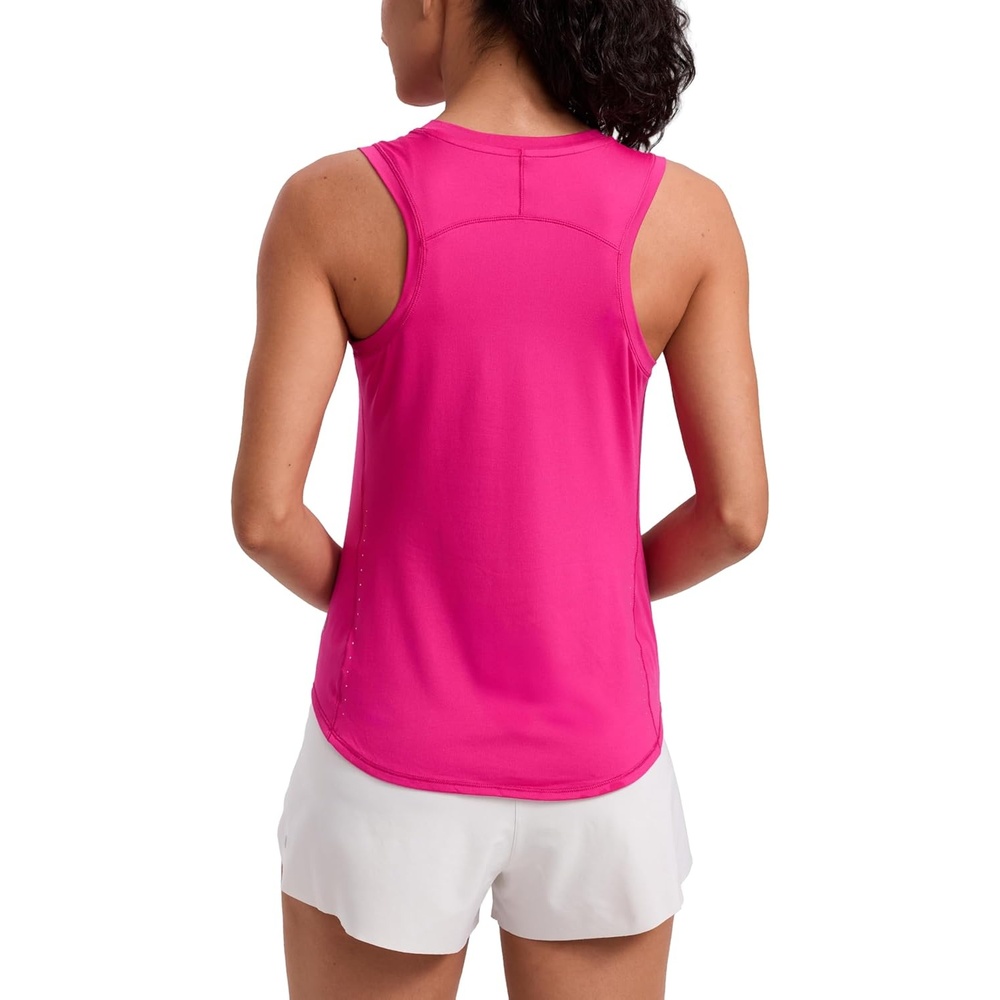 image:imageCRZ YOGA Lightweight Workout Tank Tops for Women Athletic Running Sleeveless Shirts Racerback High Neck TShirtGranita Pink