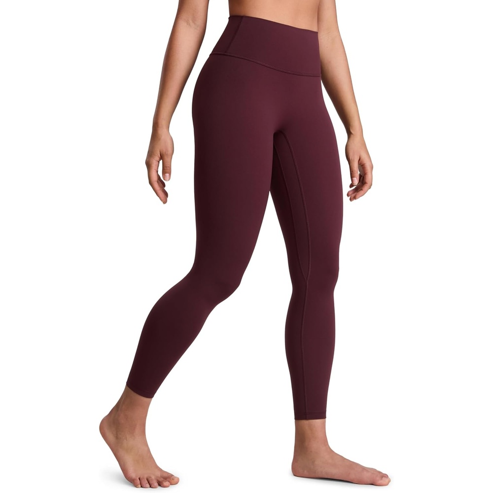 image:imageCRZ YOGA SculptAir No Front Seam Yoga Leggings 25 High Waisted Womens Pants Workout Pilates Athletic V Back Buttery SoftGarnet Red