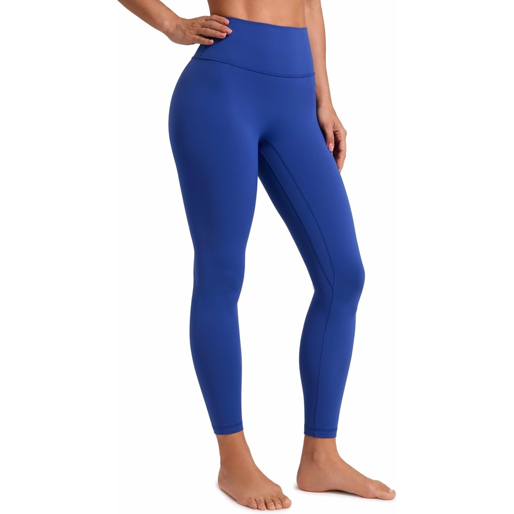 image:imageCRZ YOGA SculptAir No Front Seam Yoga Leggings 25 High Waisted Womens Pants Workout Pilates Athletic V Back Buttery SoftWaves Blue