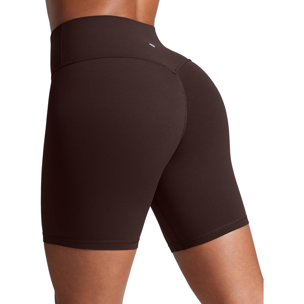 image:imageCRZ YOGA Secretsculpt Butterlift Biker Shorts 6 No Front Seam High Waist Womens Workout Gym Booty Scrunch ButtHot Fudge Brown