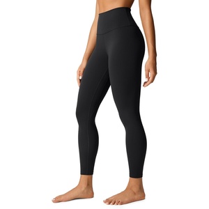 CRZ YOGA Butterlift Workout Leggings 25″ – High Waisted Pilates Gym Athletic Womens Yoga Pants Buttery Soft(Black)