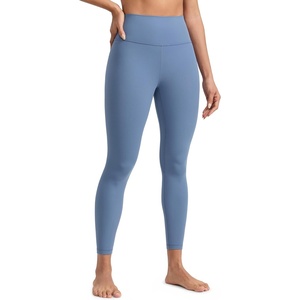 CRZ YOGA Butterlift Workout Leggings 25″ – High Waisted Pilates Gym Athletic Womens Yoga Pants Buttery Soft(Washed Denim)