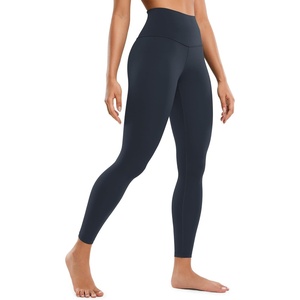 CRZ YOGA Butterluxe Yoga Leggings 25″ – High Waisted Buttery Soft Womens Workout Lounge Pants(True Navy)