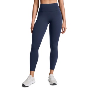 CRZ YOGA SculptAir No Front Seam Yoga Leggings 25″ – High Waisted Womens Pants Workout Pilates Athletic V Back Buttery Soft(Club Blue)
