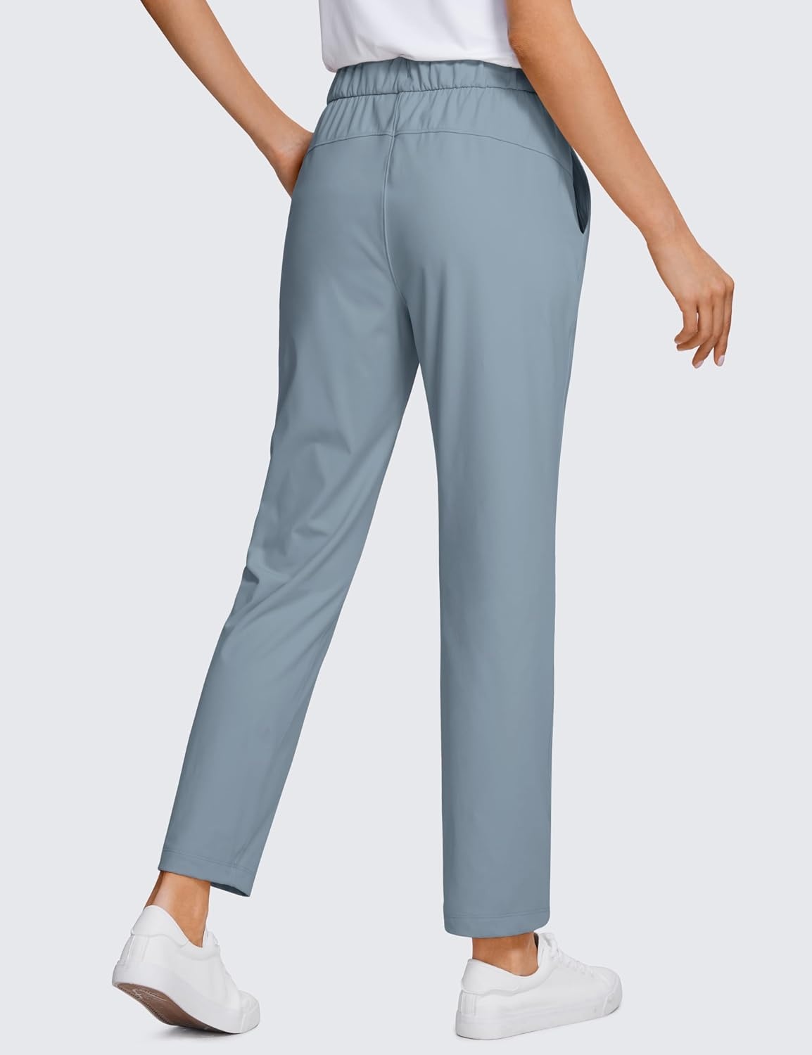 image:imageCRZ YOGA 4Way Stretch Ankle Golf Pants for Women 27 Casual Dress Work 78 Sweatpants with PocketsBelgian Blue