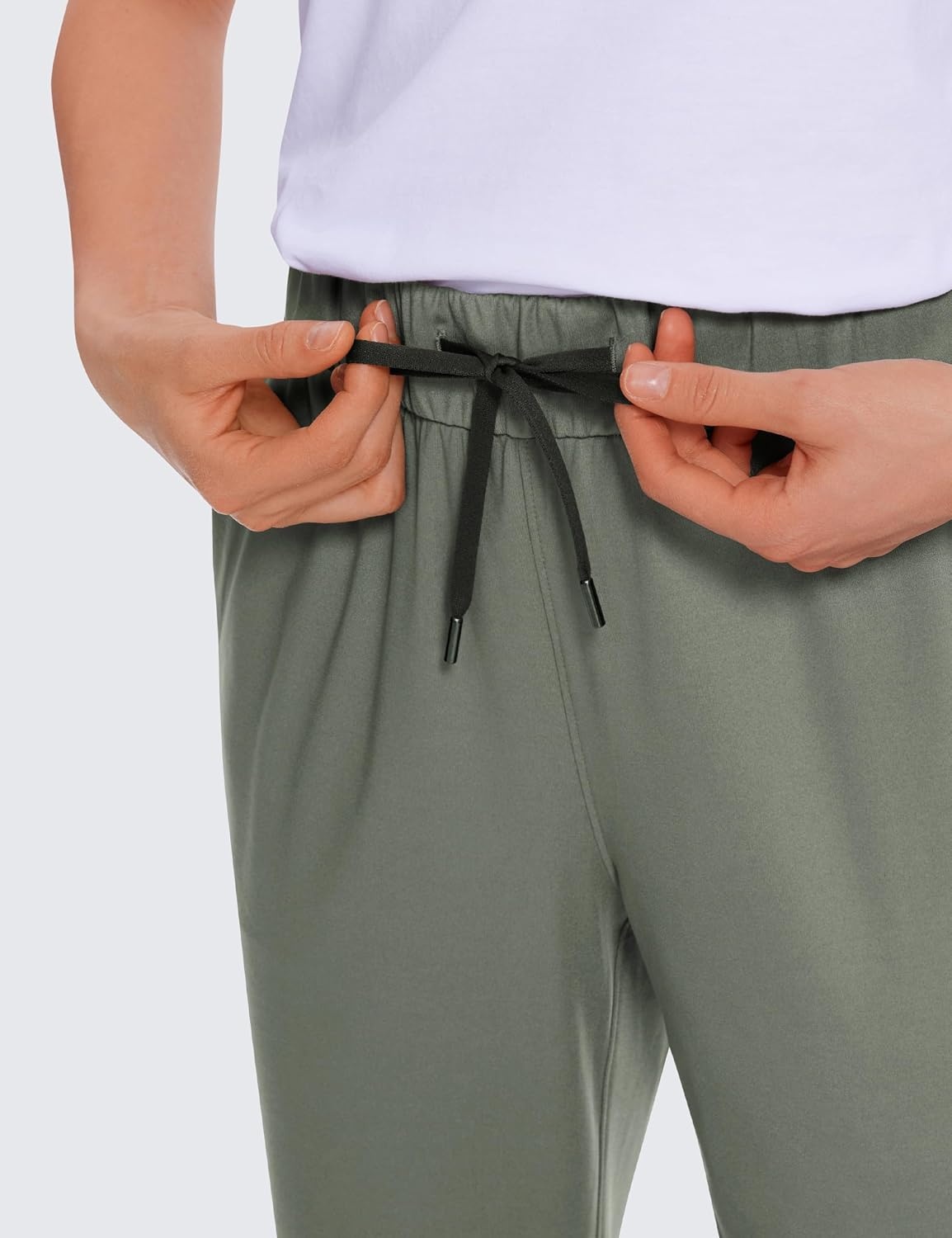 image:imageCRZ YOGA 4Way Stretch Ankle Golf Pants for Women 27 Casual Dress Work 78 Sweatpants with PocketsGrey Sage
