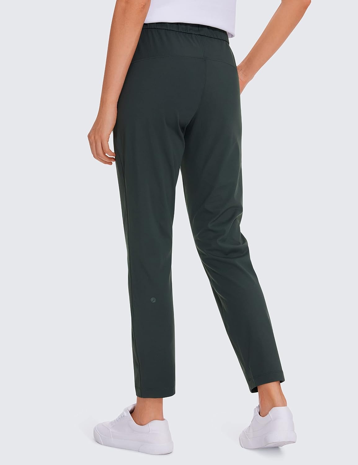 image:imageCRZ YOGA 4Way Stretch Ankle Golf Pants for Women 27 Casual Dress Work 78 Sweatpants with PocketsMelanite