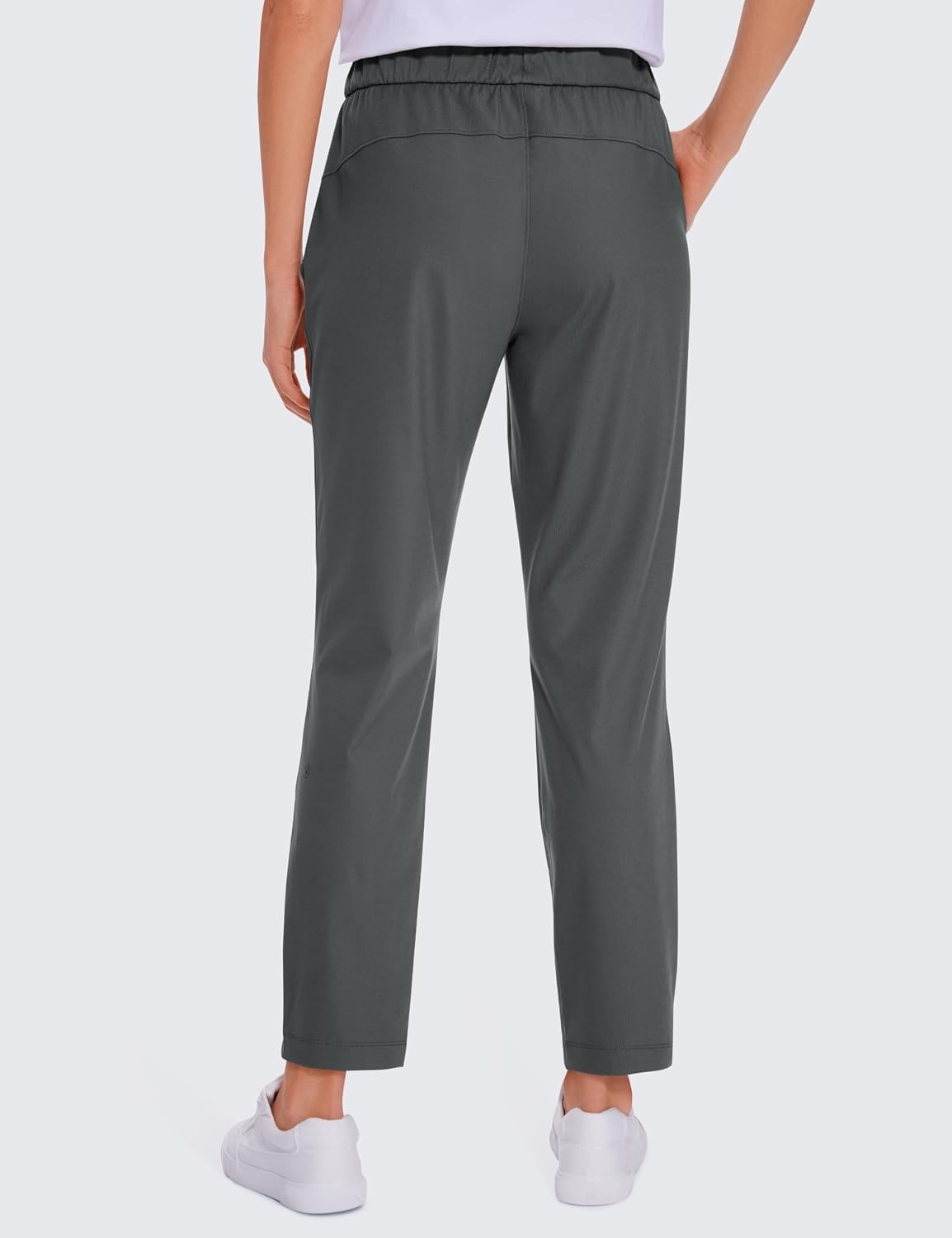 image:imageCRZ YOGA 4Way Stretch Ankle Golf Pants for Women 27 Casual Dress Work 78 Sweatpants with PocketsMysterious Grey