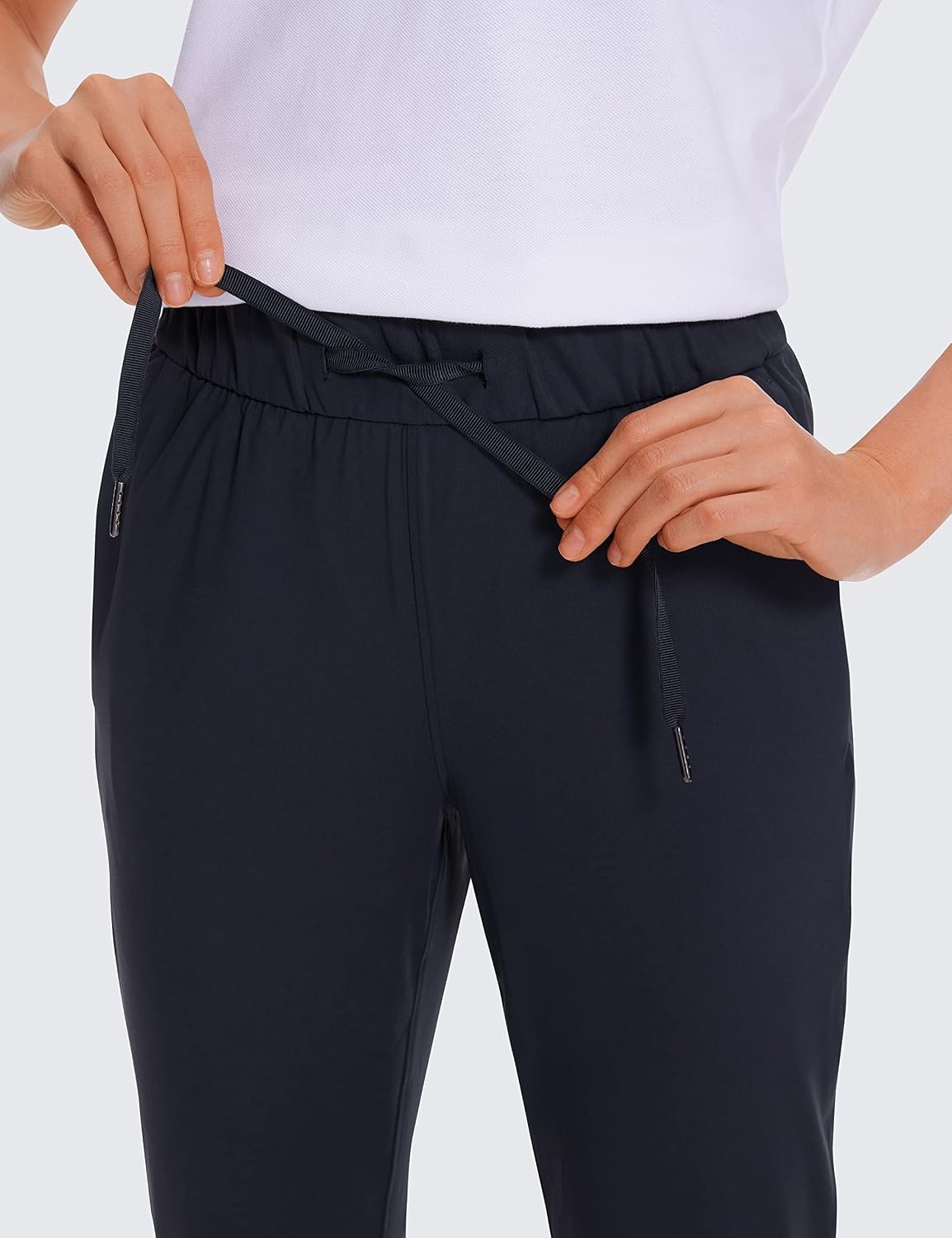 image:imageCRZ YOGA 4Way Stretch Ankle Golf Pants for Women 27 Casual Dress Work 78 Sweatpants with PocketsNavy