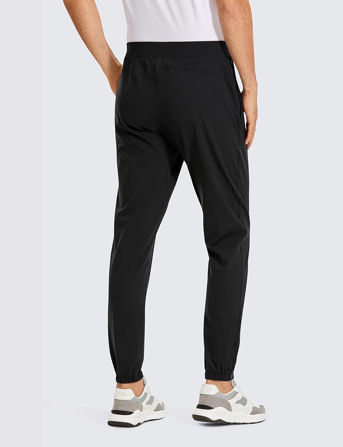 image:imageCRZ YOGA 4Way Stretch Athletic Joggers for Men 3032 Track Golf Gym Workout Hiking Pants with PocketsBlack