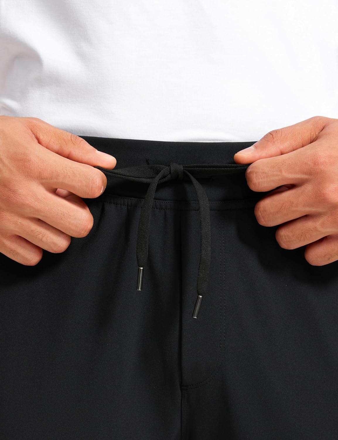image:imageCRZ YOGA 4Way Stretch Athletic Joggers for Men 3032 Track Golf Gym Workout Hiking Pants with PocketsBlack