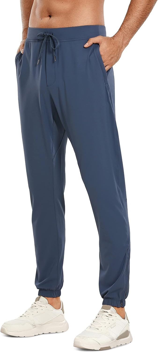 image:imageCRZ YOGA 4Way Stretch Athletic Joggers for Men 3032 Track Golf Gym Workout Hiking Pants with PocketsElectric Blue