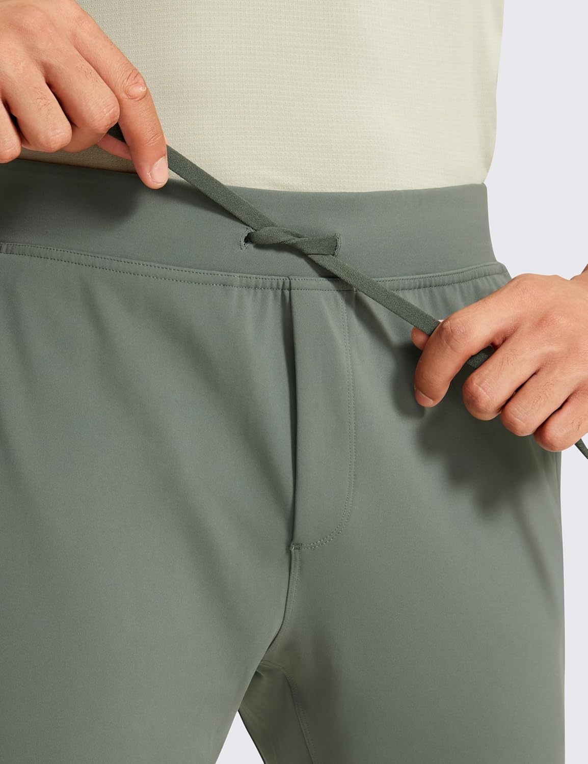 image:imageCRZ YOGA 4Way Stretch Athletic Joggers for Men 3032 Track Golf Gym Workout Hiking Pants with PocketsGrey Sage