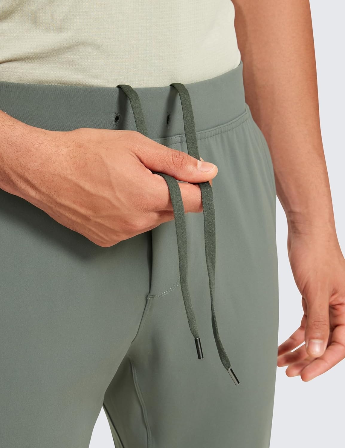 image:imageCRZ YOGA 4Way Stretch Athletic Joggers for Men 3032 Track Golf Gym Workout Hiking Pants with PocketsGrey Sage