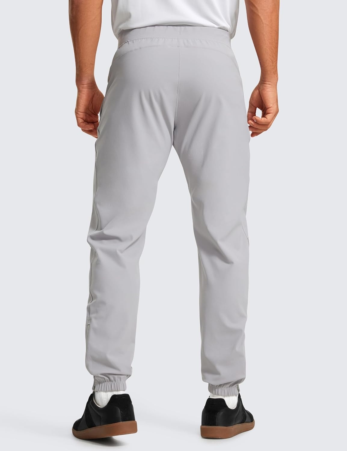 image:imageCRZ YOGA 4Way Stretch Athletic Joggers for Men 3032 Track Golf Gym Workout Hiking Pants with PocketsGull Gray