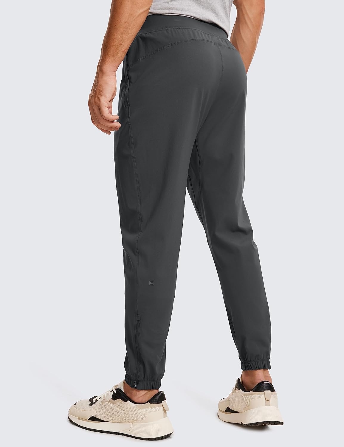 image:imageCRZ YOGA 4Way Stretch Athletic Joggers for Men 3032 Track Golf Gym Workout Hiking Pants with PocketsInk Gray