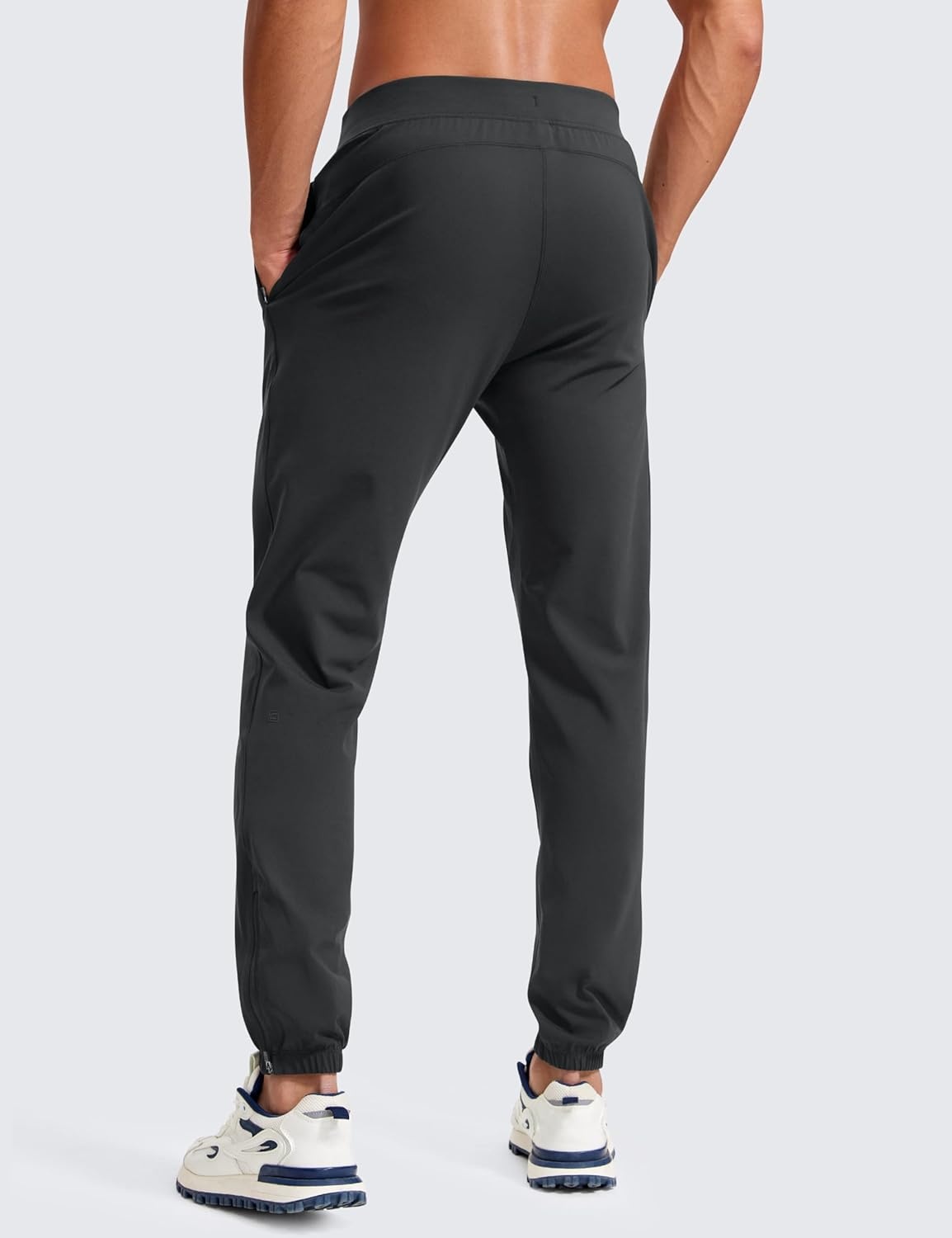 image:imageCRZ YOGA 4Way Stretch Athletic Joggers for Men 3032 Track Golf Gym Workout Hiking Pants with PocketsInk Gray