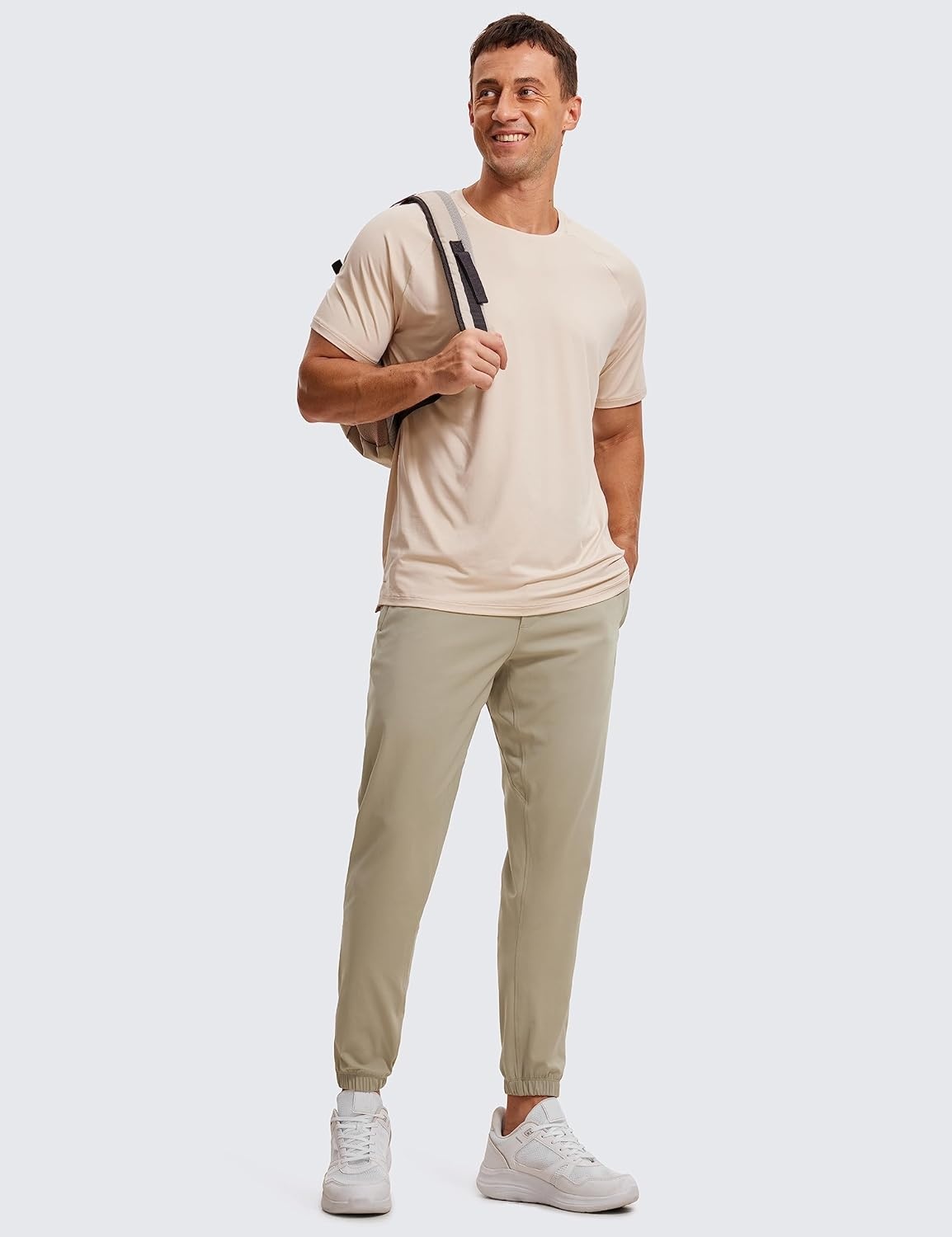 image:imageCRZ YOGA 4Way Stretch Athletic Joggers for Men 3032 Track Golf Gym Workout Hiking Pants with PocketsKhali Barley