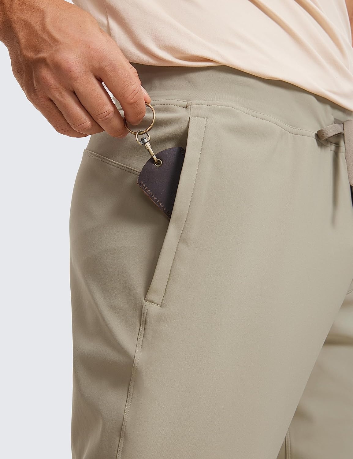 image:imageCRZ YOGA 4Way Stretch Athletic Joggers for Men 3032 Track Golf Gym Workout Hiking Pants with PocketsKhali Barley