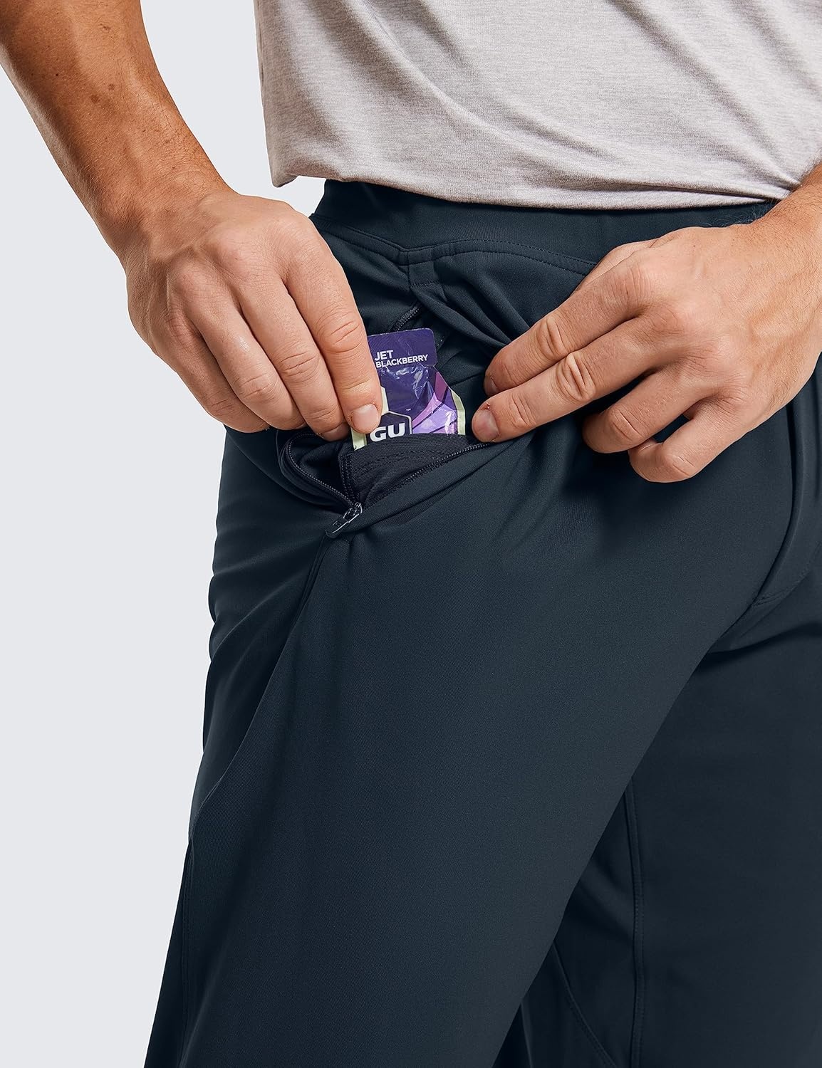 image:imageCRZ YOGA 4Way Stretch Athletic Joggers for Men 3032 Track Golf Gym Workout Hiking Pants with PocketsTrue Navy