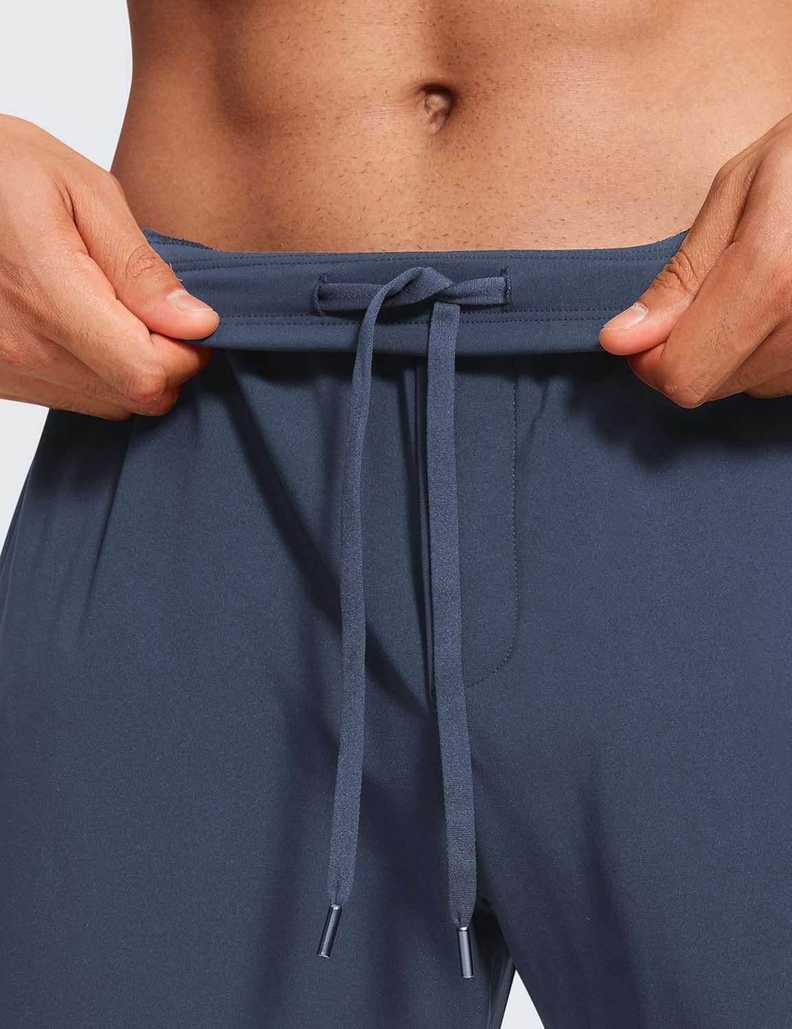 image:imageCRZ YOGA 4Way Stretch Athletic Pants for Men 30 Workout Lounge Casual Work Jogger with Zip PocketElectric Blue