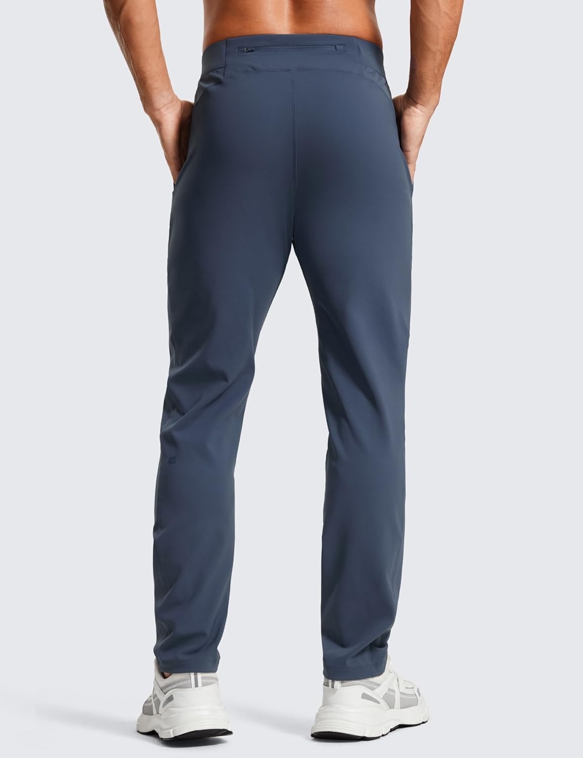 image:imageCRZ YOGA 4Way Stretch Athletic Pants for Men 30 Workout Lounge Casual Work Jogger with Zip PocketElectric Blue