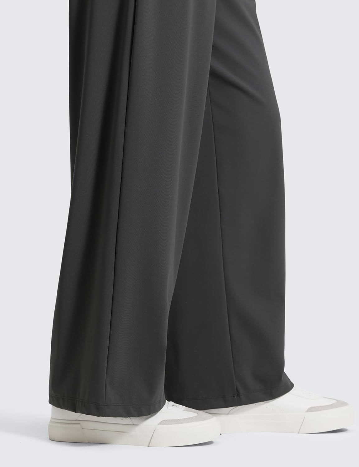 image:imageCRZ YOGA 4Way Stretch Wide Leg Work Pants for Women 295 Bussiness Casual Trousers with PocketsInk Gray