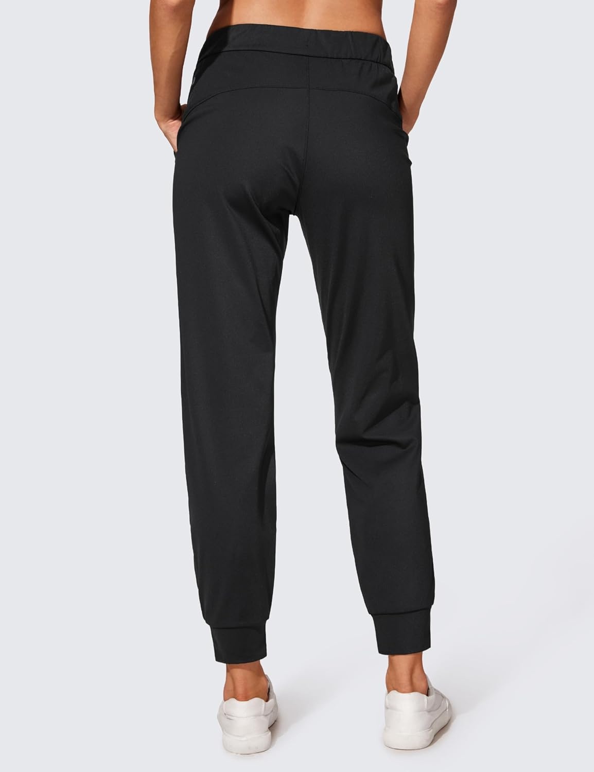 image:imageCRZ YOGA 4Way Stretch Workout Joggers for Women 28 Casual Travel Athletic Pants with PocketsBlack